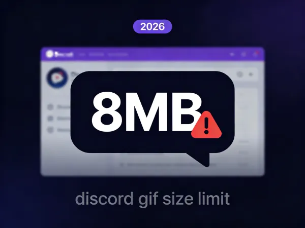 Discord GIF Size Limit Explained (2026): How to Stay Under 8MB