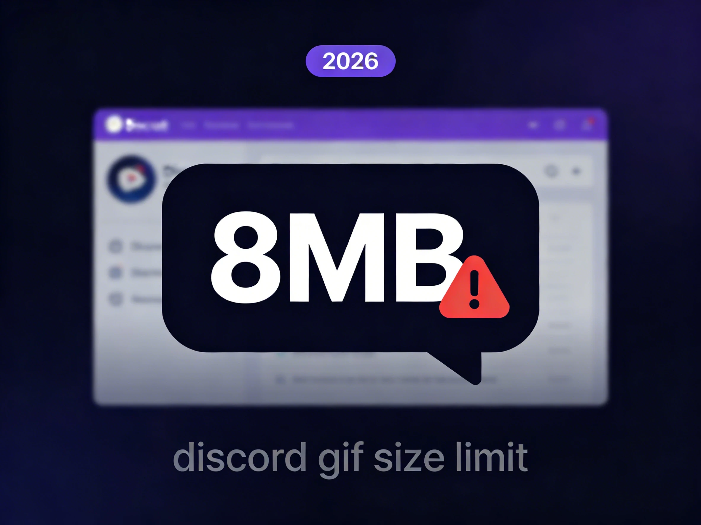 Discord GIF Size Limit Explained (2026): How to Stay Under 8MB