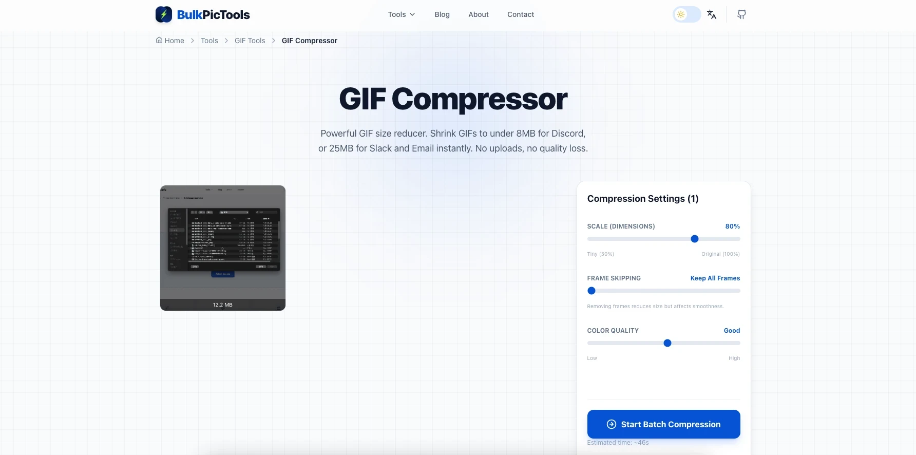 Set compression level to High for Discord 8MB limit
