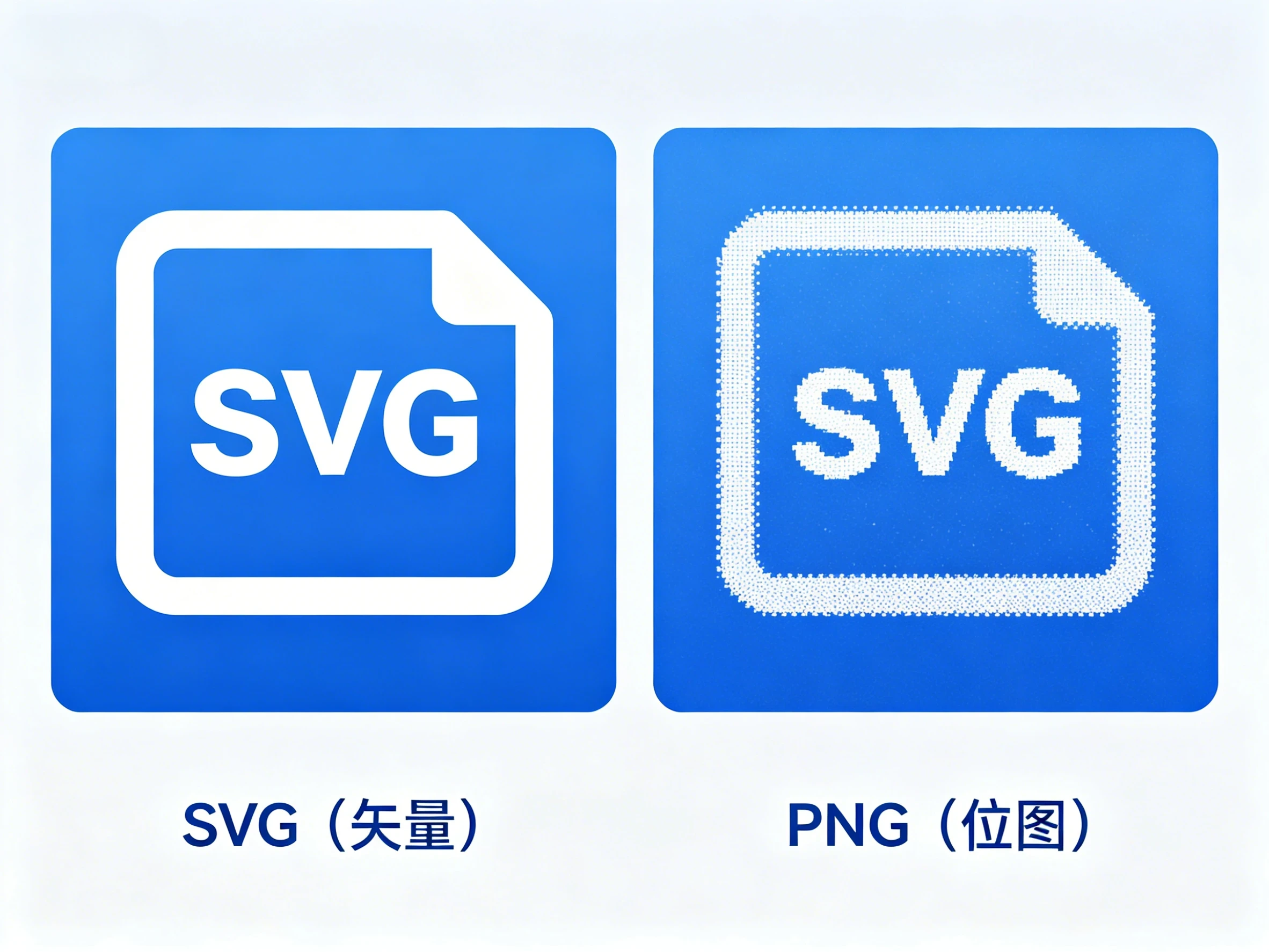 SVG 和 PNG 放大效果对比